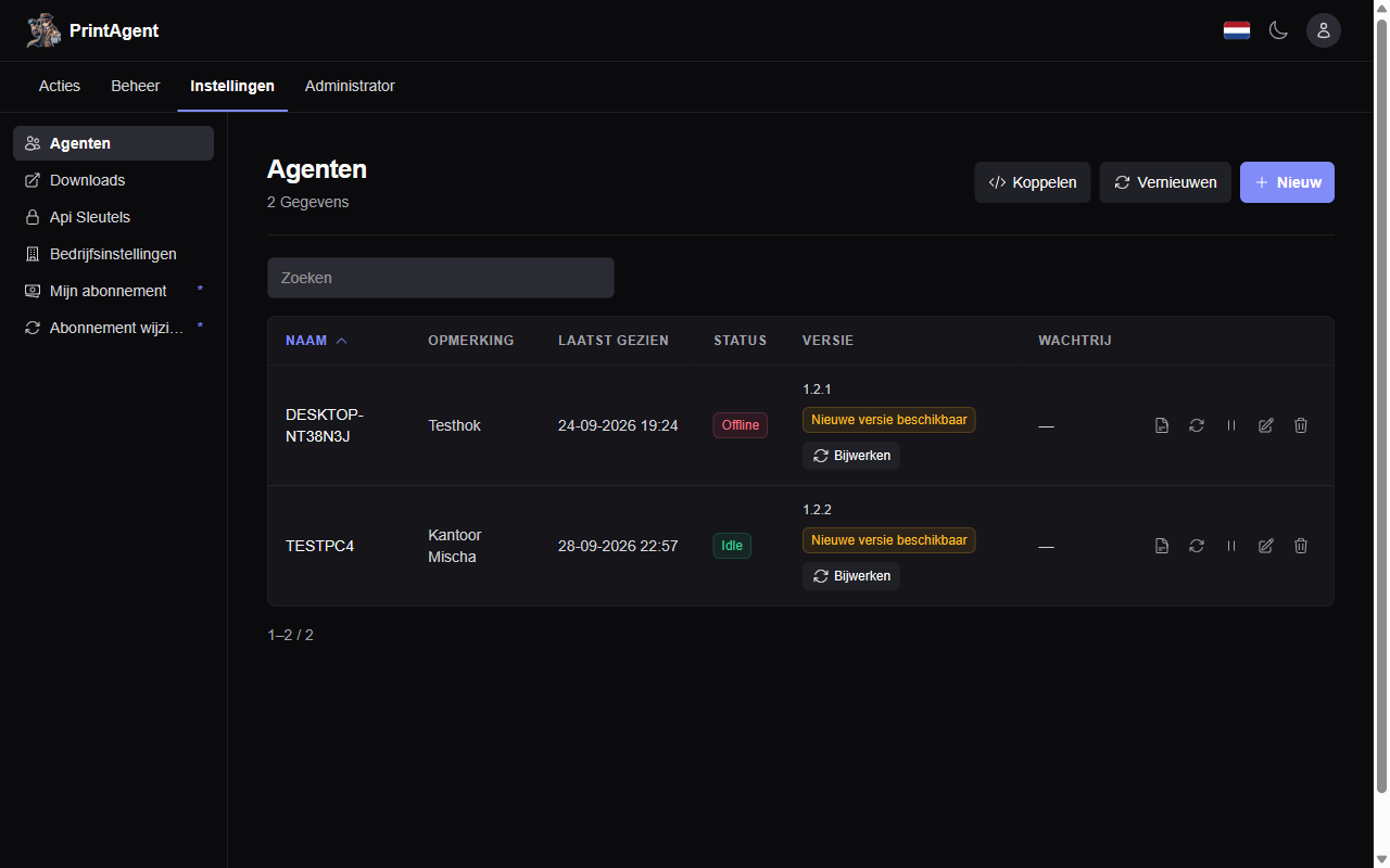 PrintAgent nodes